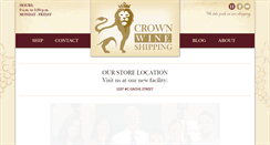 Desktop Screenshot of crownwineshipping.com